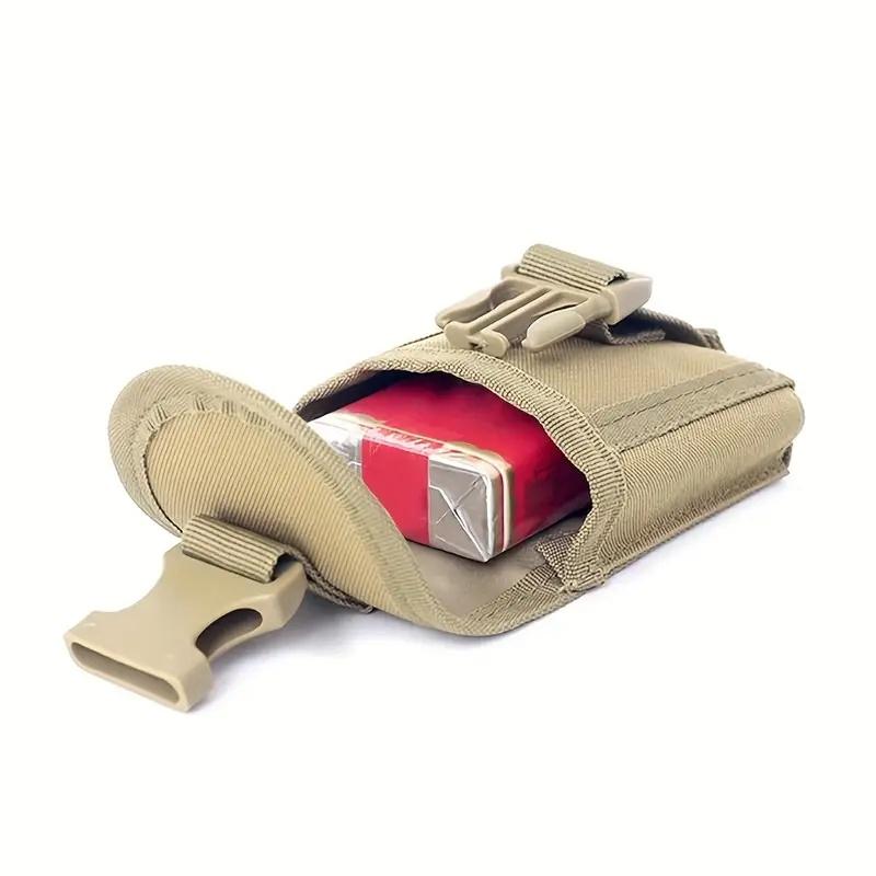 Modular Nylon Organizer: 1-Pack EDC Waist Pack & MOLLE Pouch with Belt. Hand Washable for Outdoor & Tactical Use.