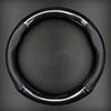 PU Leather Steering Wheel Cover with Carbon Fiber Pattern and Inner  Sporty Grip for Car Steering Wheels