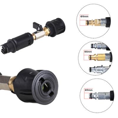 Schnellstecker Verbinden Winkel Einstellbar Hochdruckreiniger Düse Sprayer 3000PSI für mit 8mm 9mm Krcher Stecker Auto Waschen