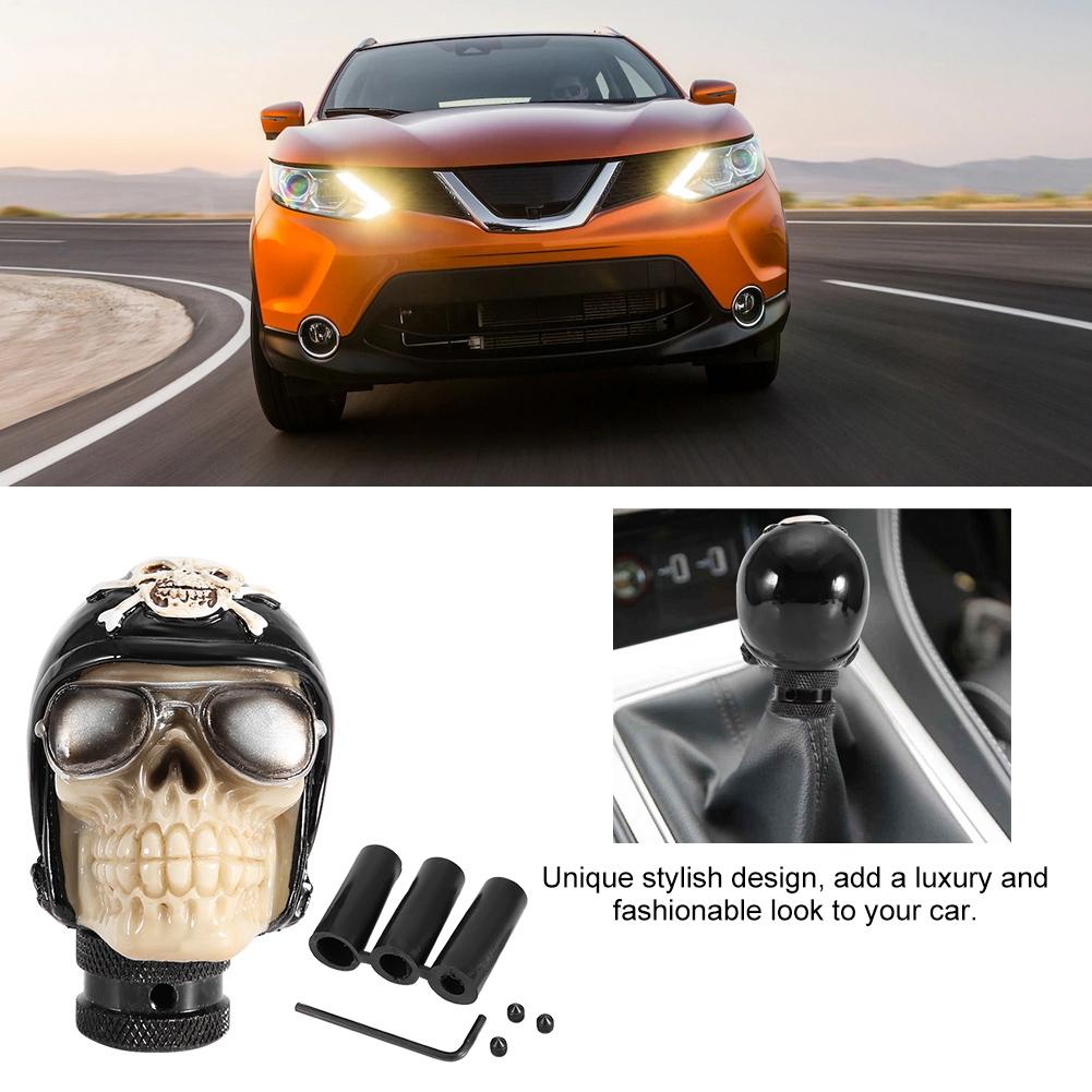 Skeleton Skull Head Car Manual Gear Shift Knob Stick Lever Shifter Universal
