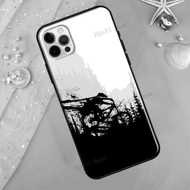 

MTB Mountain Bike Cycling Bicycle Funda Case For iPhone X XR XS MAX 11 12 13 Pro Max Mini 6S 8 7 Plus SE 2020 Cover Shell iPhone X XS