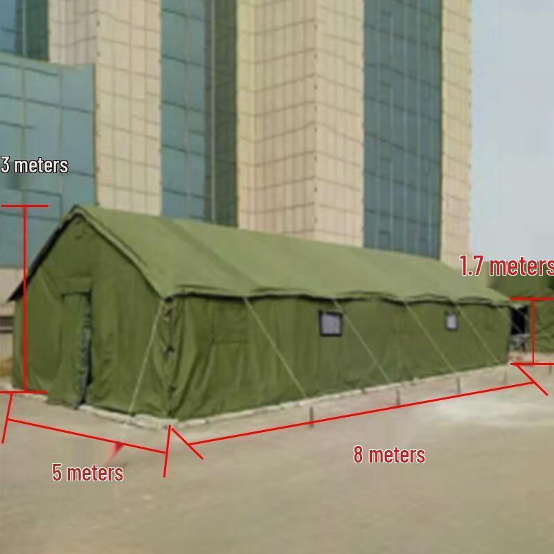 Прочная холщовая палатка для чрезвычайных ситуаций и отдыха на природе 5x8