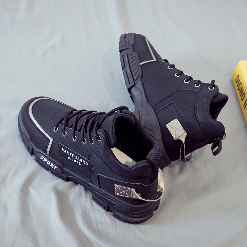 

Summer high-top Martin boots British style popular men s shoes medium-top tooling boots trendy shoes trendy desert short boots big yellow boots 44