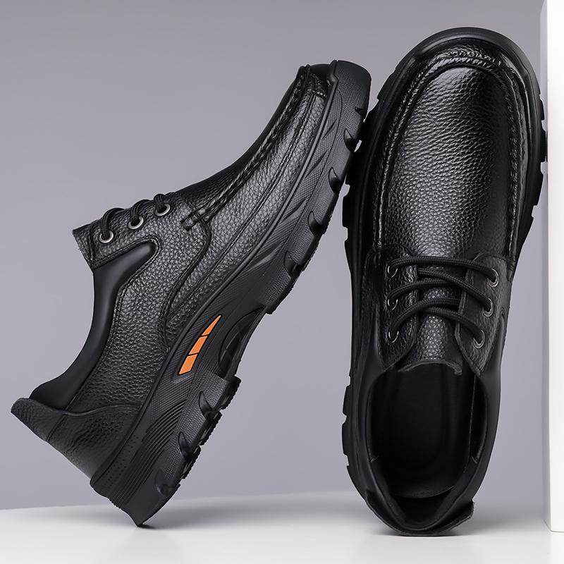 Fashion Genuine Leather Mens Casual Shoes Spring Breathable Soft Bottom Men Dress Shoes High Quality Non-Slip Mens Business Shoes