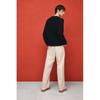 H M Rolled Edge Sweater Regular Fit Navy Blue
