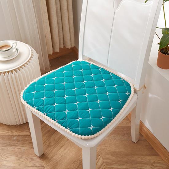 Yousheng Chair Mat Zipper Design Comfortable Seat Cushion Easy To Clean Strap Fixed Chair Cushion for Home Office