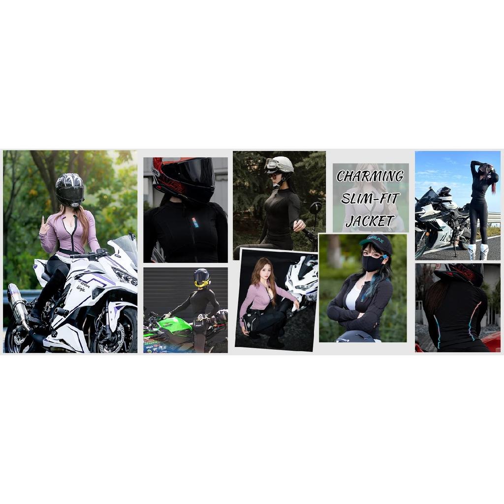 WOSAWE Dame Motorsykkel Myk Beskyttelse Sommer Motorsykkel Ski Beskyttelsesjakke Dame Motocross Racing Undertrøye CE-godkjent