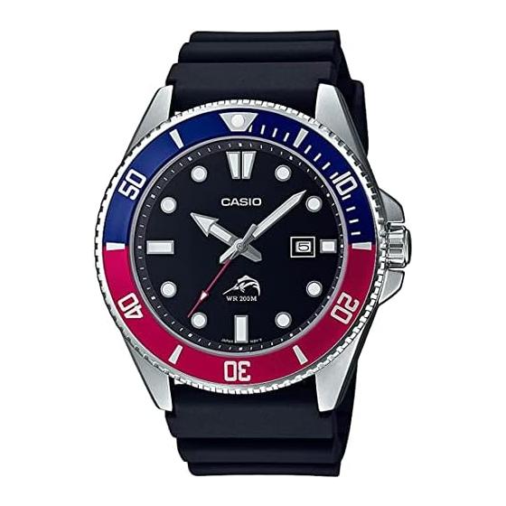 [Casio] Часы для дайвинга CASIO MDV-106B-1A2V Синий x Красный безель Мужская модель для зарубежного рынка [Параллельный импорт]