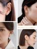 Bestyle Ear Cuff for Women, Sterling Silver 925, Men's Earrings, Hypoallergenic, Zirconia, Non-Pierced Earrings, Unisex, Openwork Arabesque Design, Si