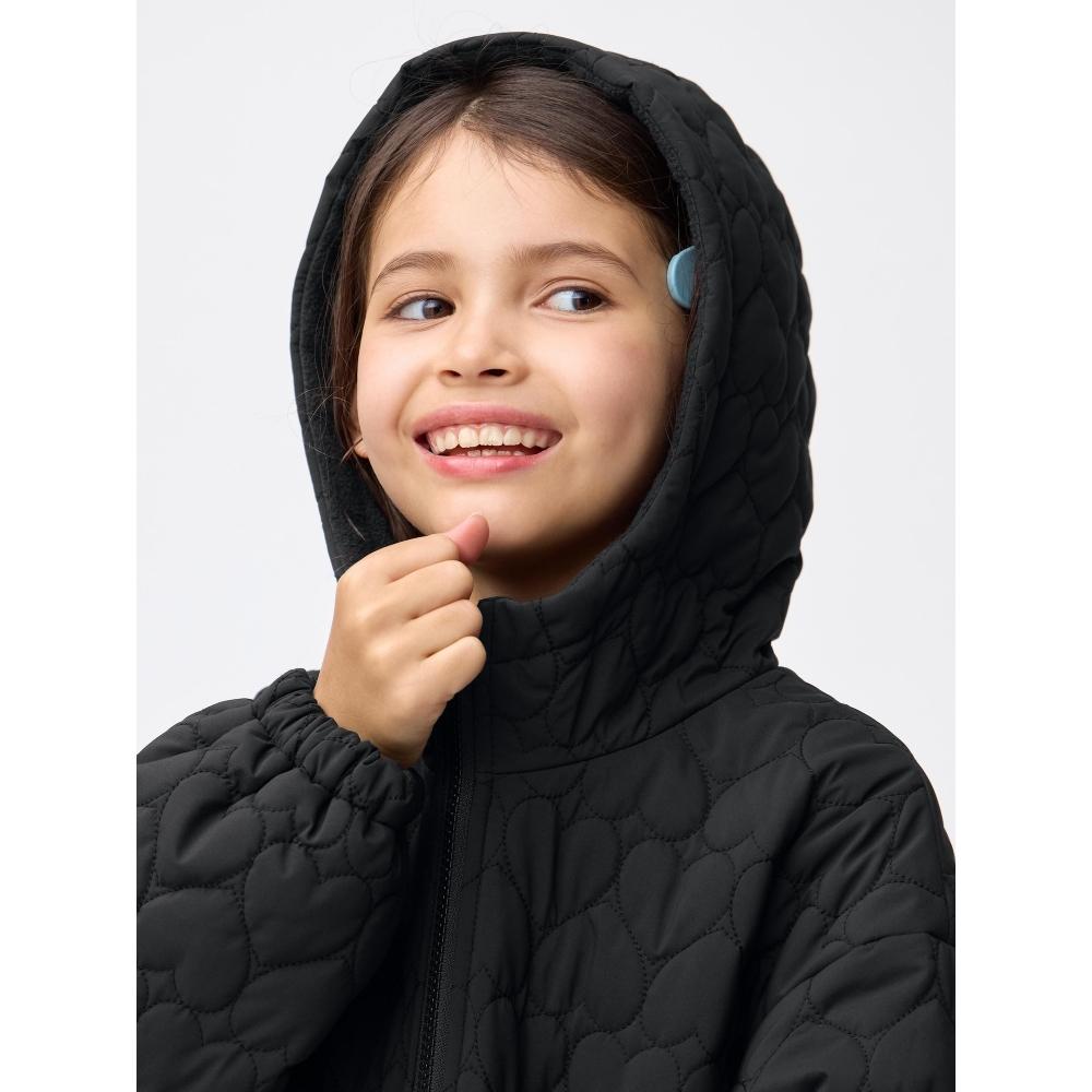 GU by Uniqlo Girls Warm Padded Heart Quilting Blouson
