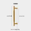 French Style Brass Cabinet Handle with Line Pattern for Wardrobe, Closet, and Drawer