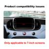 Real Hard Dry Carbon Fiber Sticker For Abarth 595 695 Fiat 500 2016-2024 Fiat 500E 2016-2019 LHD RHD Car 7inch Navigation Frame