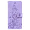 For Infinix Note 40 Pro 5G/Note 40 Pro+ Case Lily Flower PU Leather Stand Phone Cover