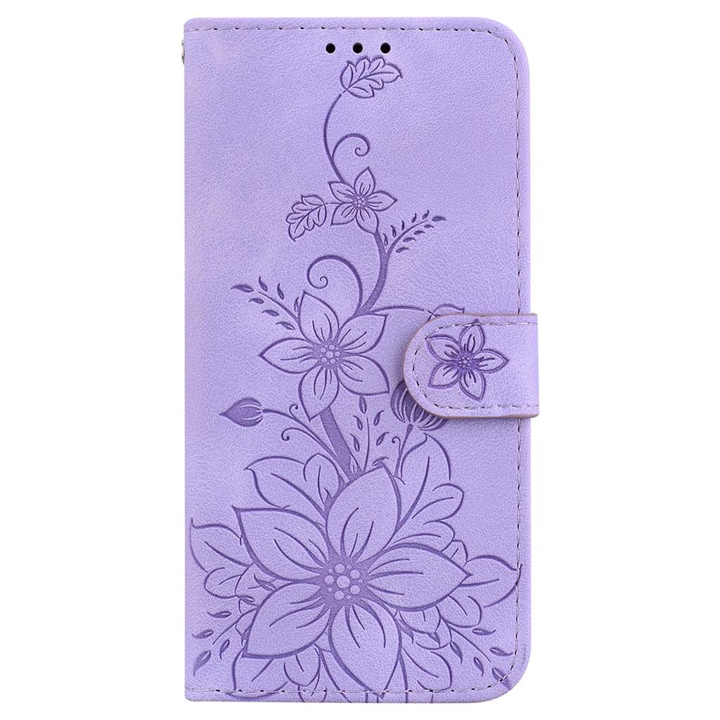 For Infinix Note 40 Pro 5G/Note 40 Pro+ Case Lily Flower PU Leather Stand Phone Cover