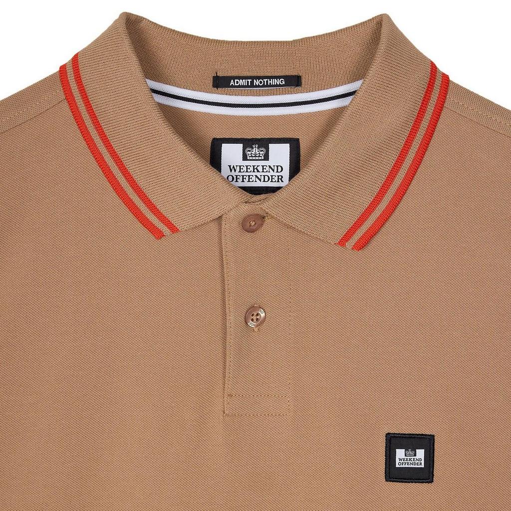 Weekend Offender Mens Levanto Tipped Polo Shirt