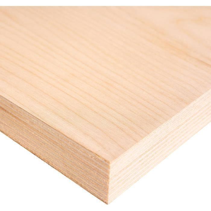 Panneau de contreplaqué - CREATIVE DECO - Lot de 5 planches - 300 x 210 x 12mm - Qualité B - Usage multiple