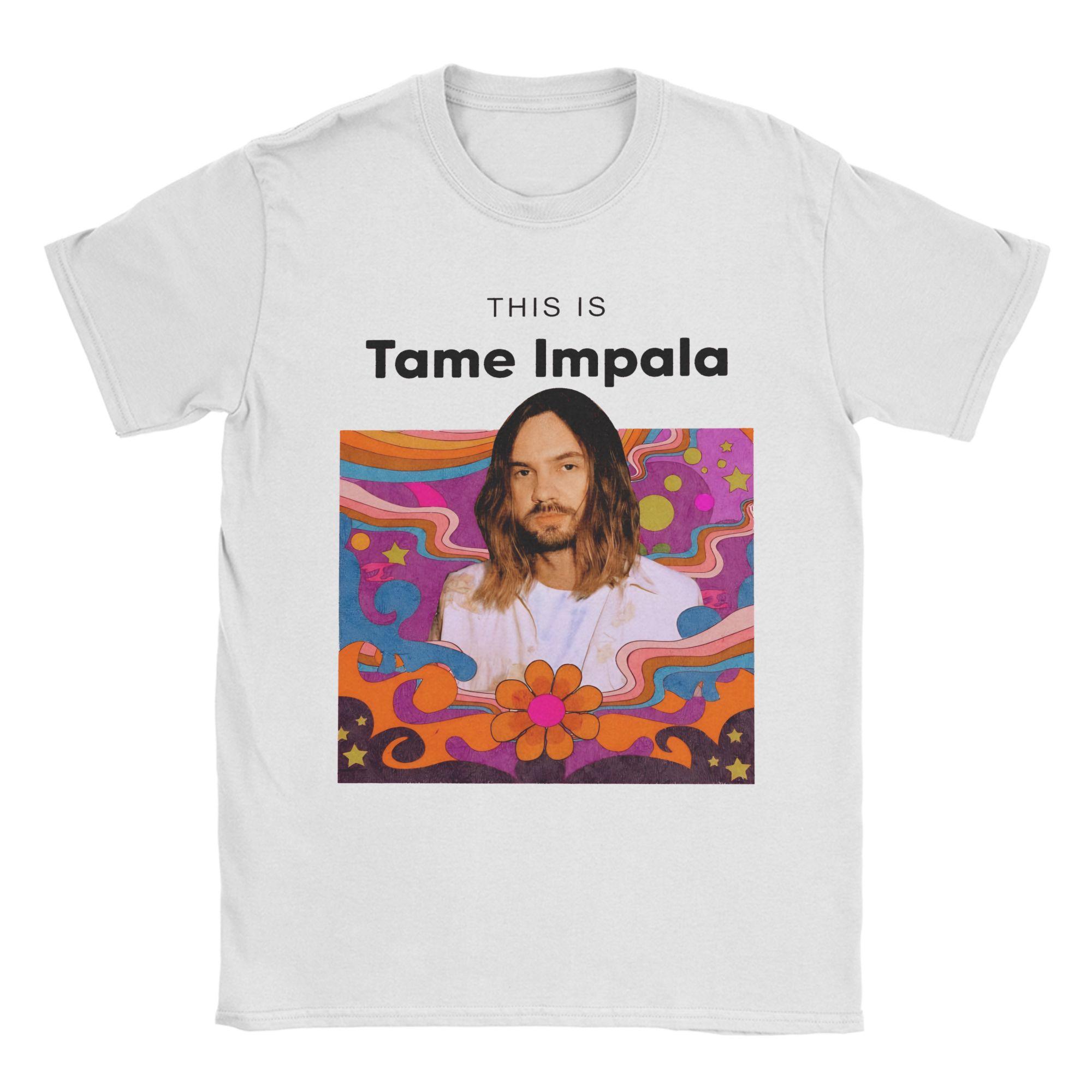 

Футболка с принтом группы Tame Impala (рок/метал) для мужчин и женщин, хлопковая одежда 4XL
