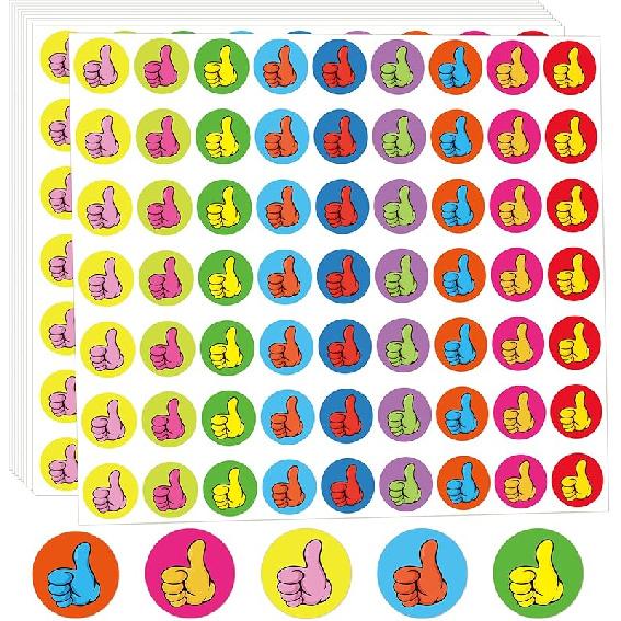 1800Pcs Star Stickers, 1 Inch Happy Smile Face Stickers Colorful Mini Incentive Reward Sticker Round Behavior Chart Sticker for Shcool Classroom