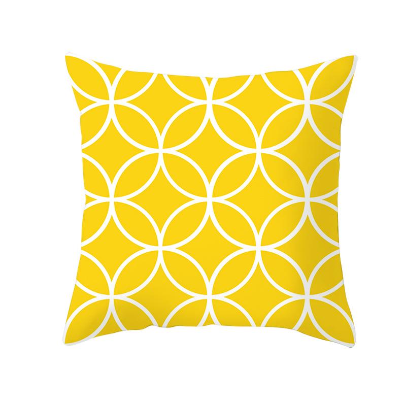 Summer Lemon Pillowcase Pineapple Leaf Peach Skin Velvet Home Living Room Bedroom Pillowcase