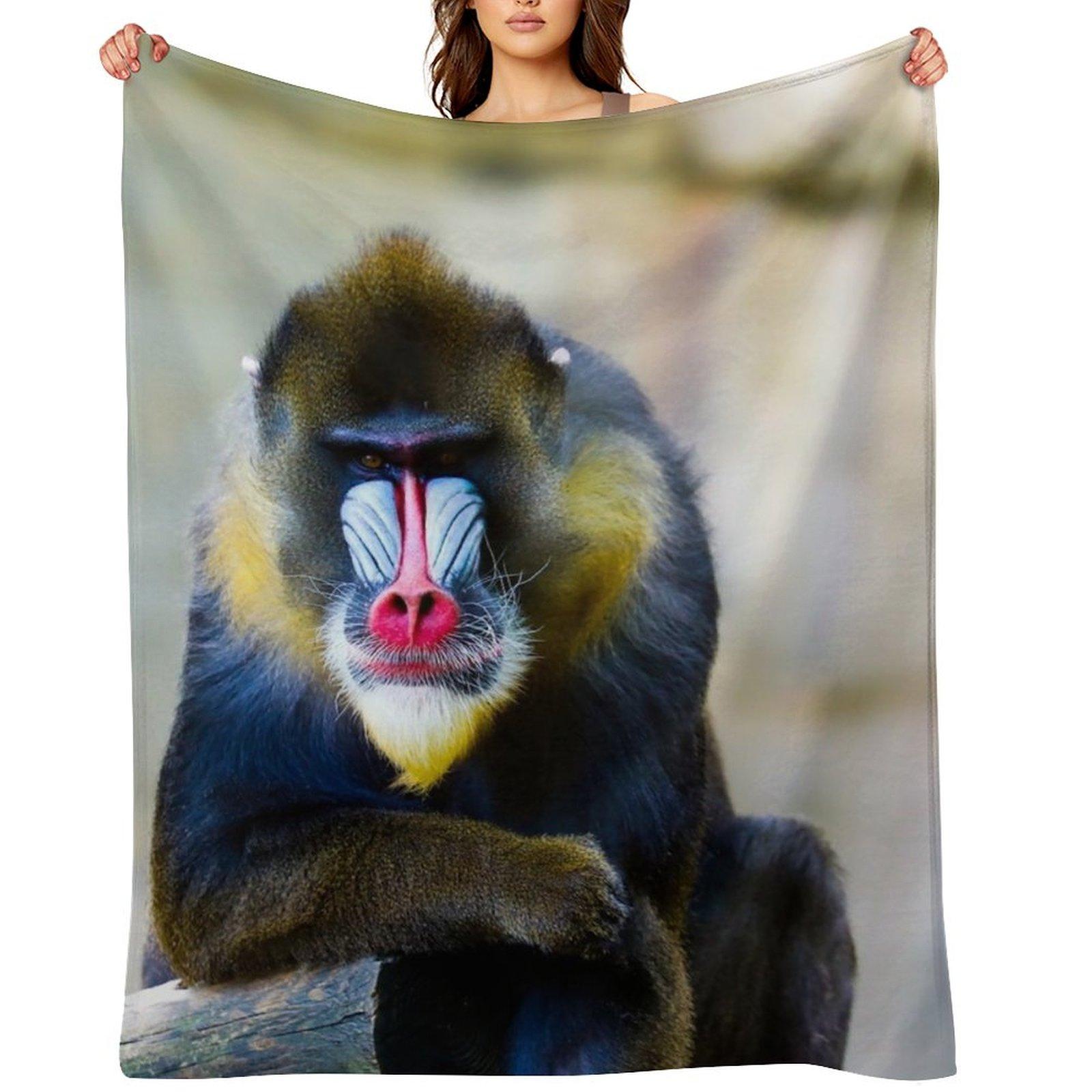 

Mandrill Throw Blanket Vintage Sofa Quilt manga Decorative Beds Blankets 102x76cm(40x30in)