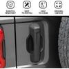 Hoolcar Exterior Door Handle Bowl Trims Outdoor Door Handle Insert Cover for 2018-2024 Jeep Wrangler JL JLU, Matte Black, 5PCs, Exterior Accessories