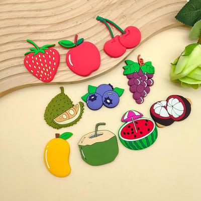 Soft Magnetic Fruit Cartoon Magnets for Kids - Educational Door & Fridge Decorations