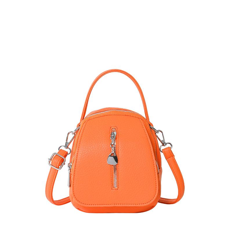 New Fashionable Solid Color Small Bag Women's Simple Shoulder Women's Bag Commuter Casual Messenger Handbag