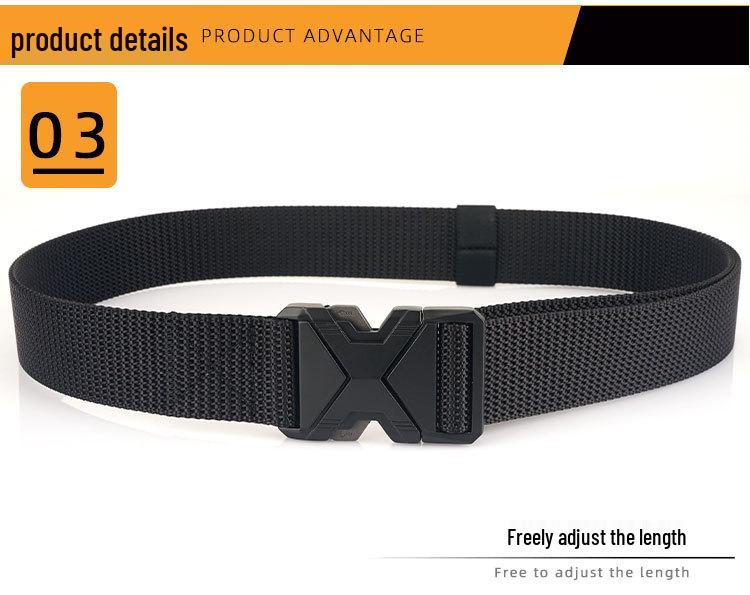 2023 Unisex Tactical Nylon Quick-Dry Belt with Zinc Alloy Buckle