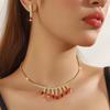 Elegant Crystal Necklace & Earrings Set for Weddings and Banquets