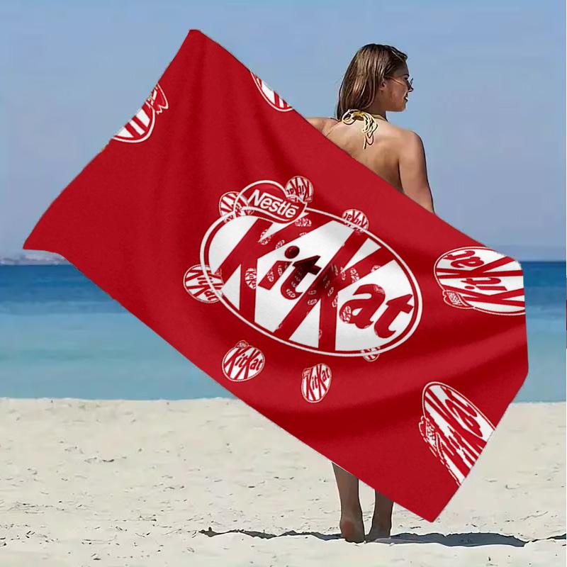 KitKat Beach Towel Microfiber Beach Towel Super Soft & Absorbent for Bath, Beach, Travel Bath Time Accessory, Fan gifts