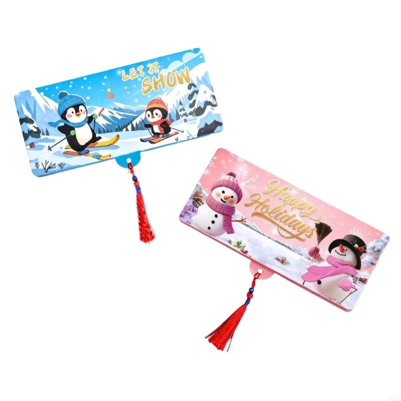 10 Slot Money Holder Christmas Card Storage For Cash Gifts Foldable Wallet Multiple Pocket Gift Packaging Supplies X3UC