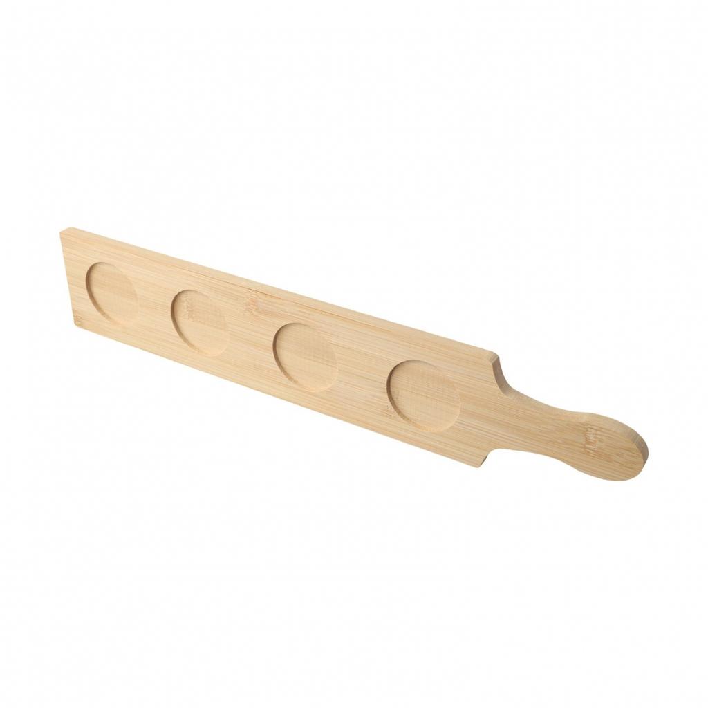 Sturdy Wood Serving Tray for Small Capacity Glasses Easy Maintenance