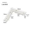 90° TL Type Cold-Rolled Steel Angle Iron Shelf Support Connector