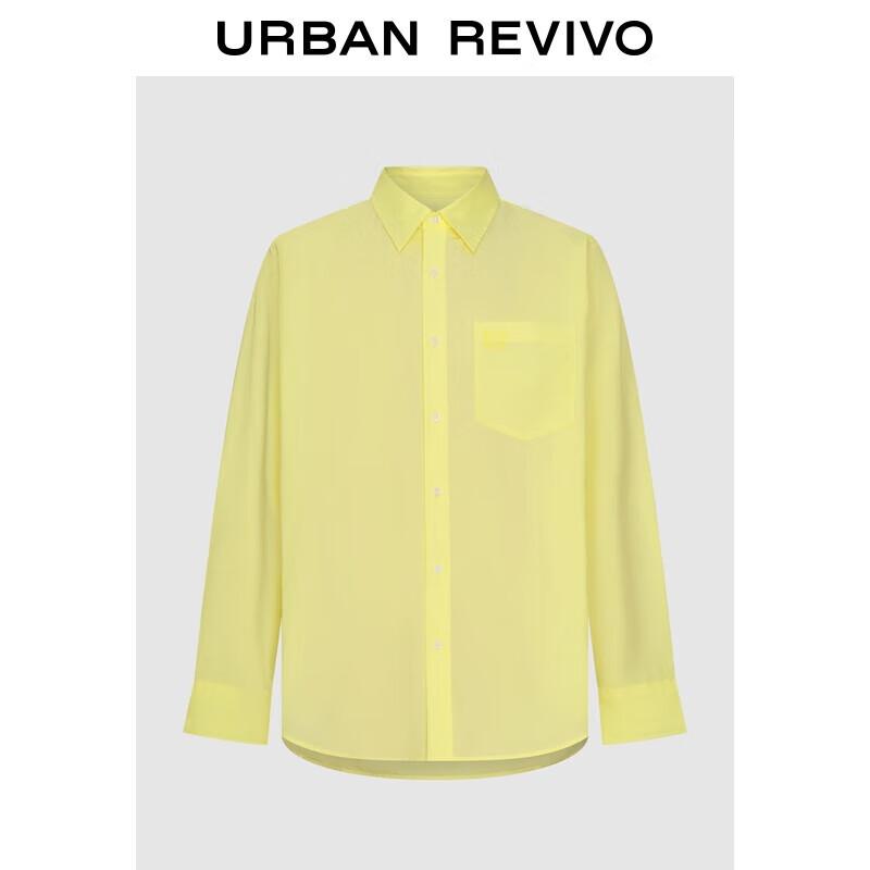 UR 2025 Men s Dopamine Embroidered Loose Casual Shirt M