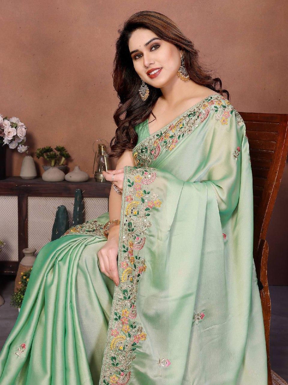 New Launch Party Wear Soft Silk Saree