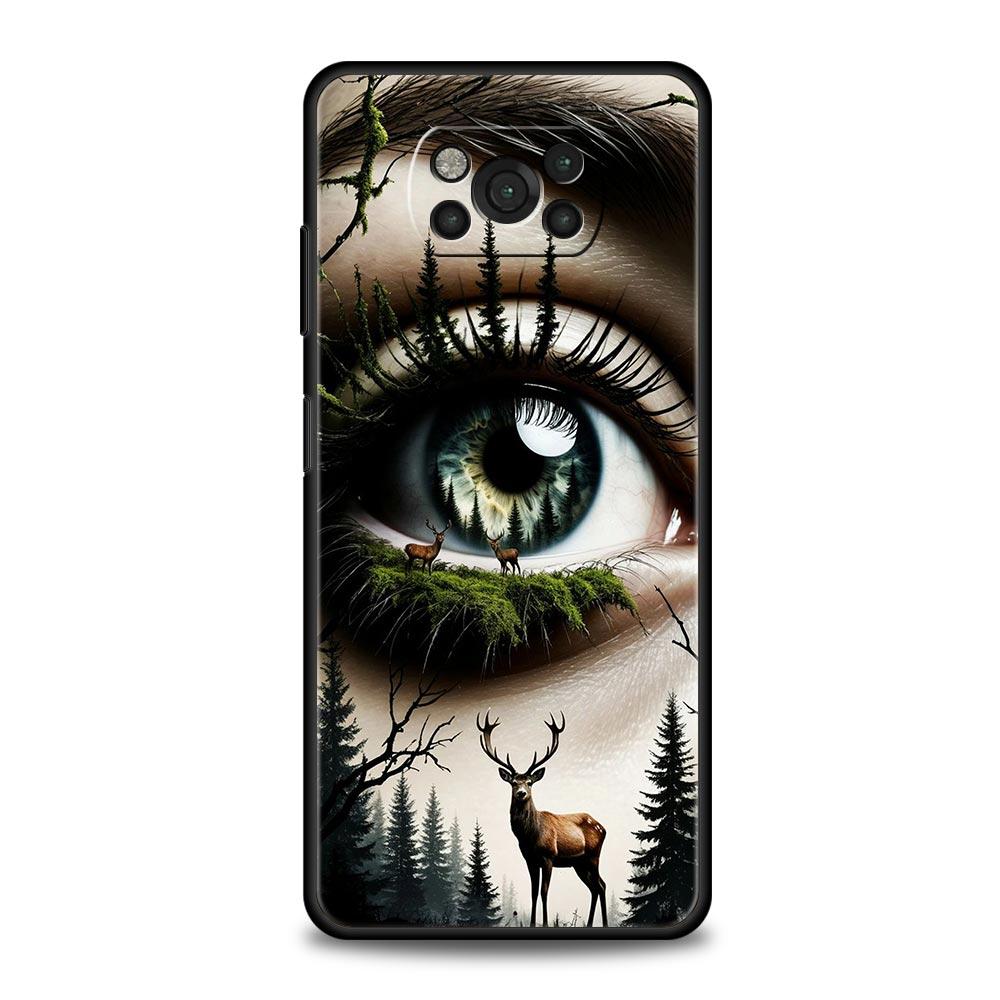 Fashion Eyelashes Eyes Phone Case Cover for Xiaomi Poco F7 Ultra F6 F5 F4 F3 X6 X5 X4 X3 NFC C51 C55 M4 GT 5G Soft TPU Shell