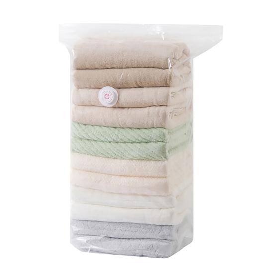 No Pump Vacuum Storage Bags Durable Reusable Oversized Cube Design Easy Compression Saves