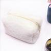 Plush Makeup Bag Soft Polyester Materials for Organizing Cosmetics Fashionable and Practical Designs for Women