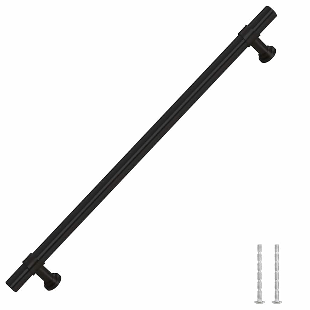 Furniture Handles 5 pcs Black 224 mm Stainless Steel