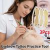 3Pcs Reusable Microblading Practice Skin Wearable Eyebrow Practice Band  Academy Use