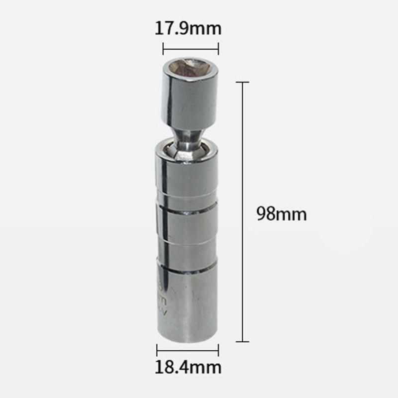 Magnetic Swivels Spark Plugs Socket Kit 14mm and 16mm Thin Wall 3/8Inch Drive Automotive Repair Tool