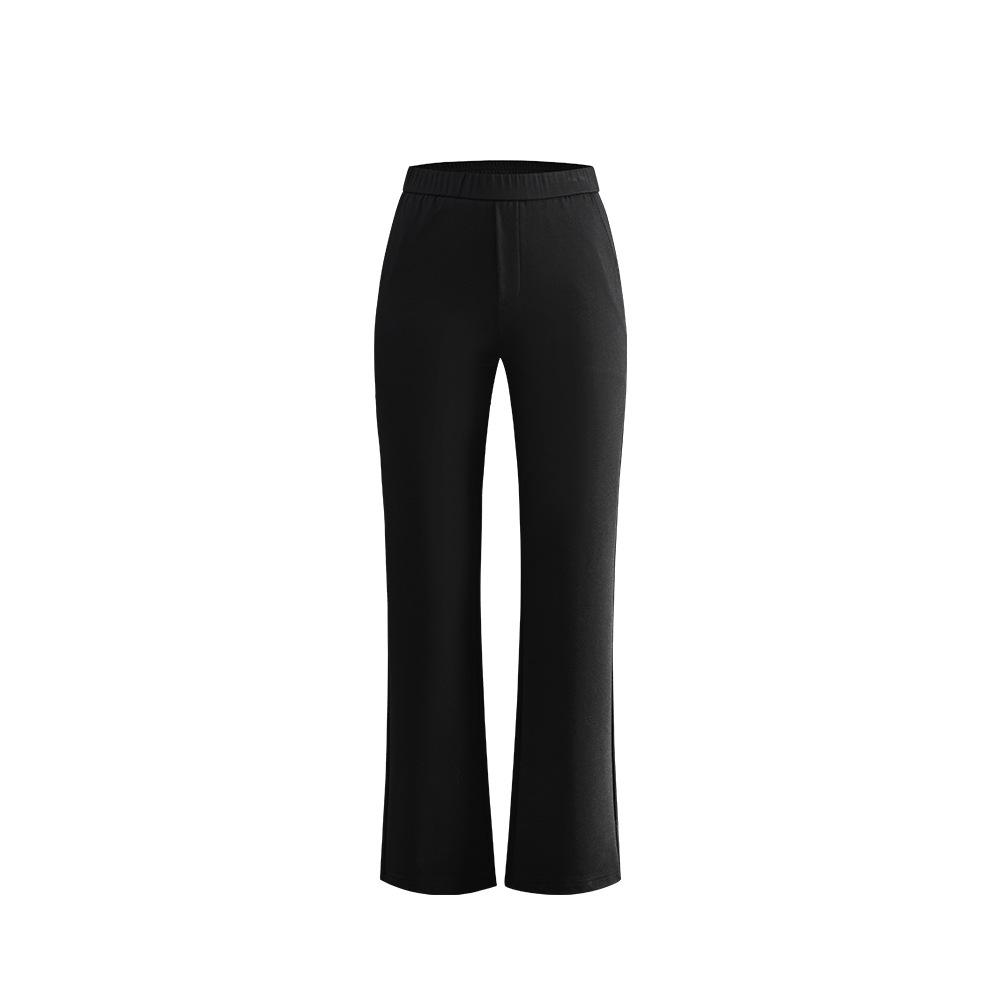 

ABOUTSA Women s Spring 2025 High-Waist Flared Slim Pants - Elastic, Shaping, Casual & Commuting Style M чёрный