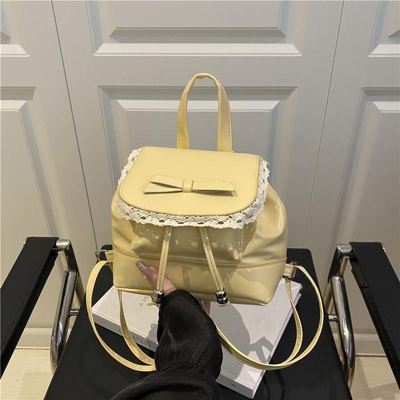 Student bag women's 2025 summer Korean version of the new ins trendy fashion backpack sense niche ballet style women's bag