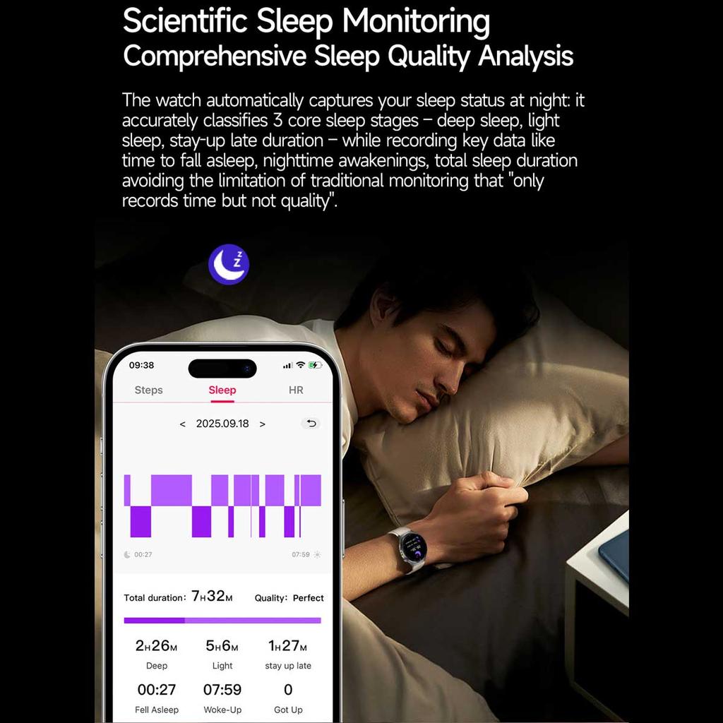 Men Smart Watch AMOLED ECG Health Monitoring Outdoors Flashlight Bluetooth Calling Sports Fitness Tracker TK27 Smartwatch