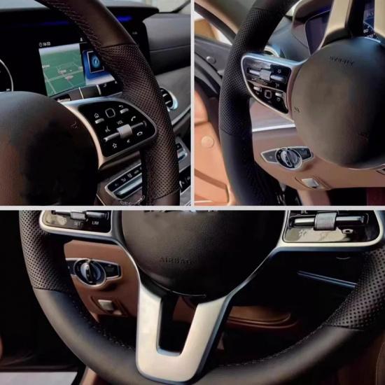 Hand-stitched Artificial Leather Car Steering Wheel Covers For Mitsubishi Lancer EX10 Lancer X Outlander ASX Colt Pajero Sport