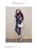 2025 Women's Korean Style Fleece-Lined White Sneakers - Thick-Soled Winter Sports Shoes M019