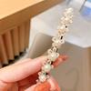 MOMI Flower Ribbon Headband for Kids, Pearl Hair Ornament for Photo Shoots, Graduations, Entrance Ceremonies, and Commemorative Photos (Set of 2)