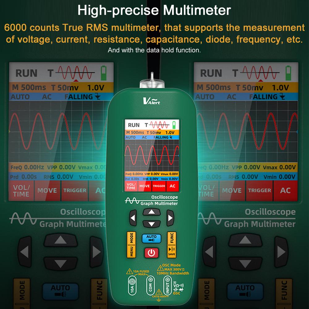 BSIDE 3in1 Oscilloscope Multimeter Electrical Test Pen 2.8inch TFT Display Handheld Oscope Meter