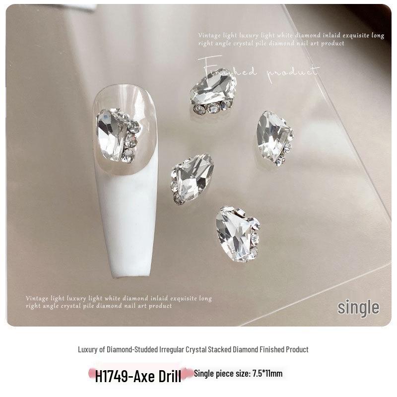 Premium Crystal Rhinestone Nail Art Decorations - Sparkly Rhinestones, Pigeon Egg, Rock Candy, Right Angle Designs, Stacks & Balls