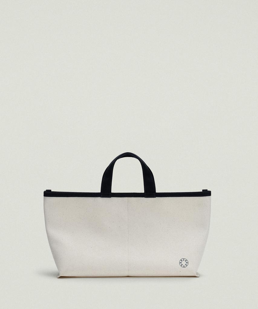 Zoeet Standard Tote Canvas Bag (Ecru)